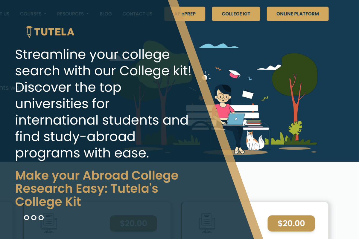 Make your Abroad College Research Easy College Kit by tutela 