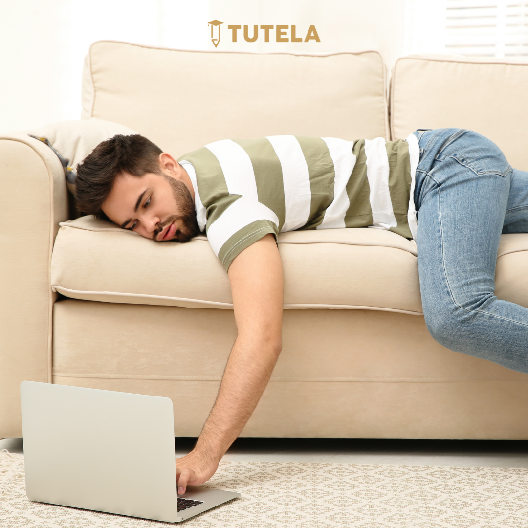 Procrastination is just lying around and delaying the task or work 